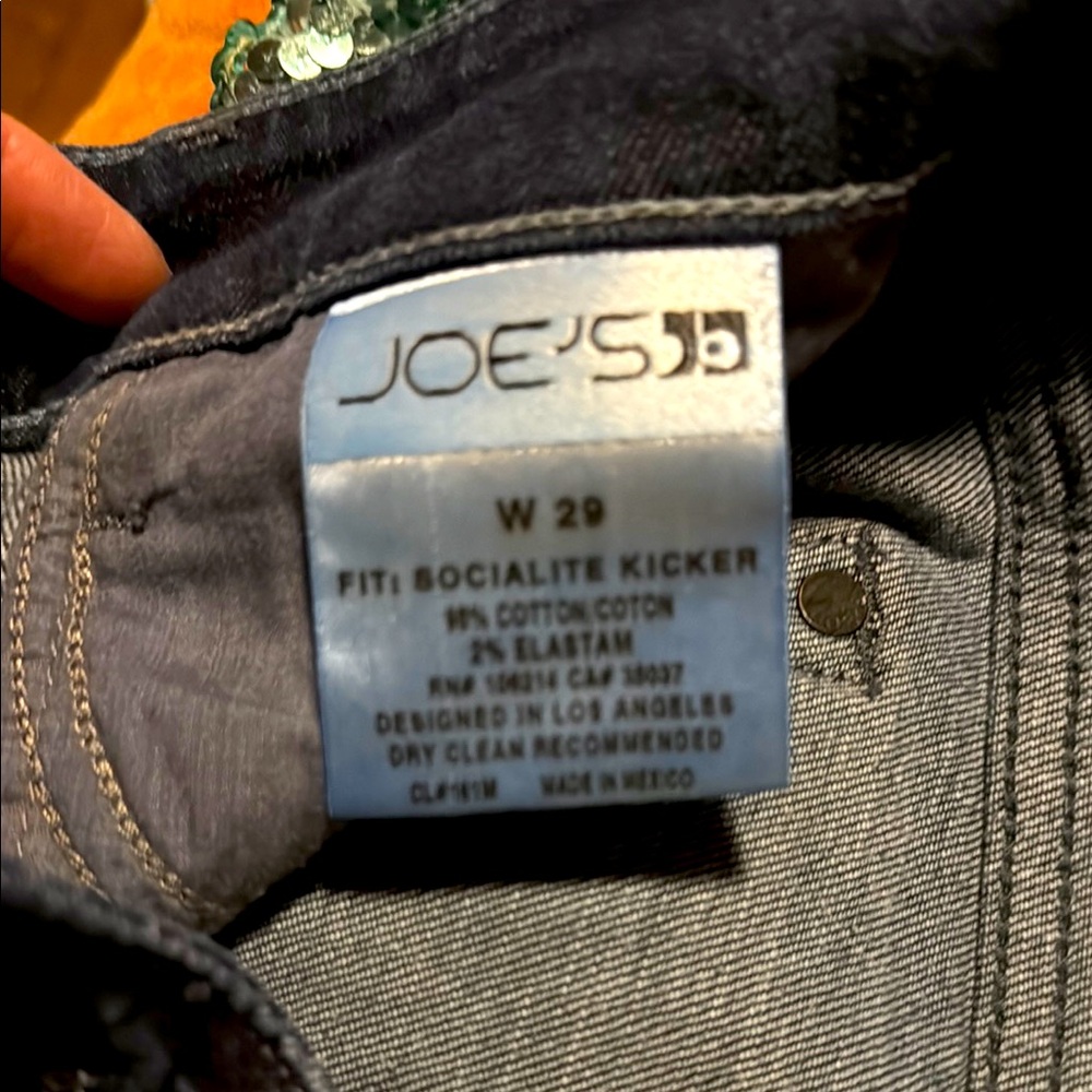 Joe's Jeans Black Slim Fit Denim